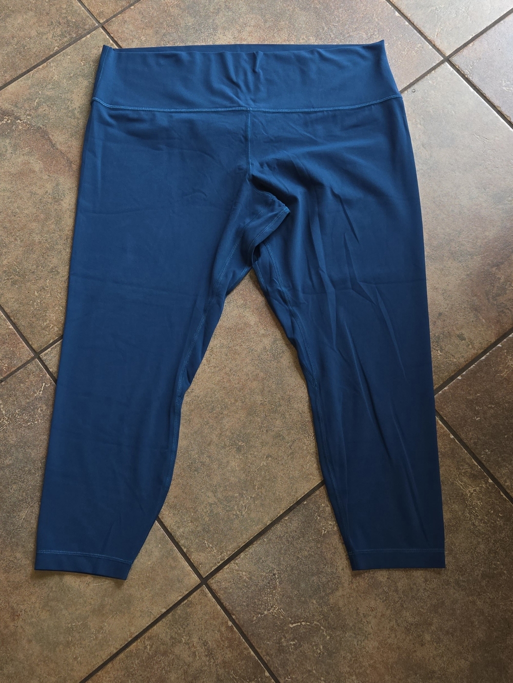 Lululemon Align High-Rise Crop Leggings Blue Teal Size 20 Like New